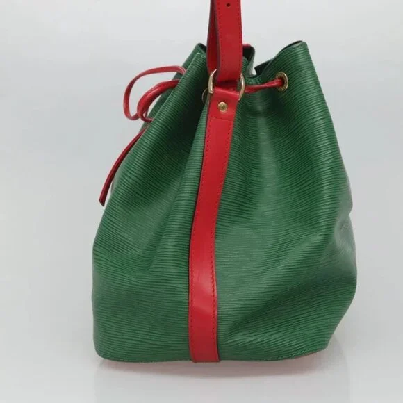 LOUIS VUITTON Epi Petit Noe Shoulder Bag Bicolor Green Red M44147 LV Auth - Picture 8 of 15